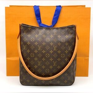 Authentic Louis Vuitton Monogram Looping GM Shoulder Bag
